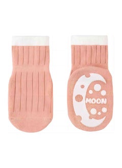iMissiu 5 Pcs Baby Socks with Non Slip Grips Breathable Soft Cotton Socks for Infants Toddlers Kids Boys Girls 1-3 Year  - Image 5