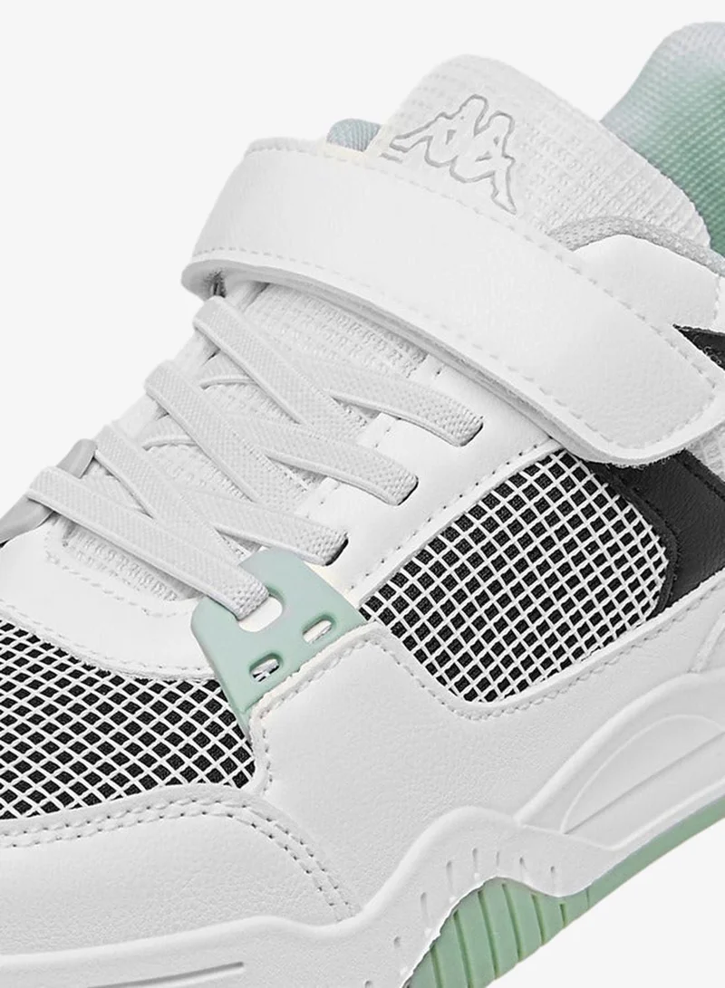 Kappa Girls' Logo Detail Sneakers with Hook and Loop Closure
