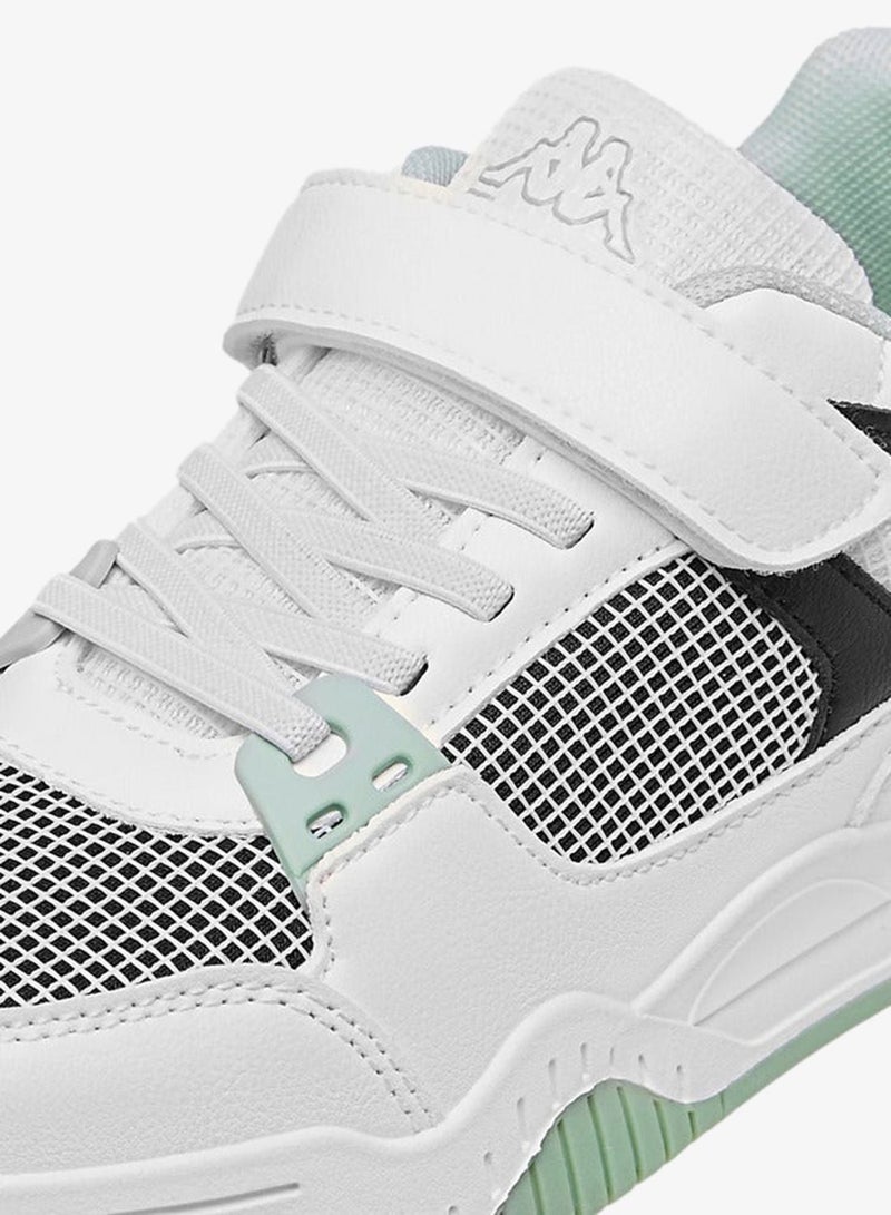Kappa Girls' Logo Detail Sneakers with Hook and Loop Closure - Image 4