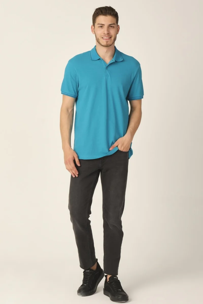 الكسندر جاردي Regular Fit Polo Neck T-Shirt (E21-8102)