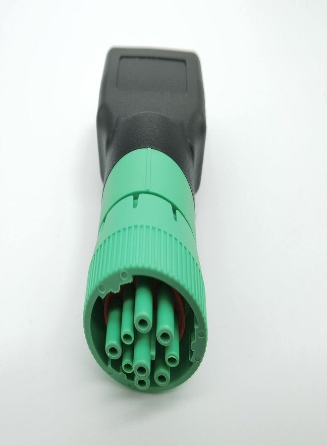 YPP Type 2 Green 9pin J1939 to OBD2 16pin J1962 Female Adapter - Image 2