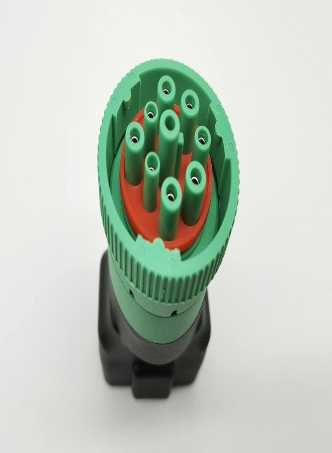 YPP Type 2 Green 9pin J1939 to OBD2 16pin J1962 Female Adapter - Image 4