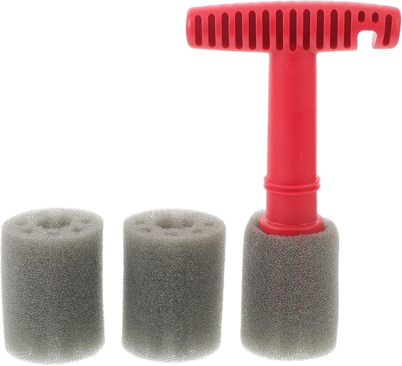 Lug Nut Cleaning Brush with Embedded Steel Rings and Handle, Wire Drill Brush for Car Wheel Detailing and Tire Cleaning, Automotive Wheel Nut Cleaner Tool for Hard-to-Reach Areas - Image 1