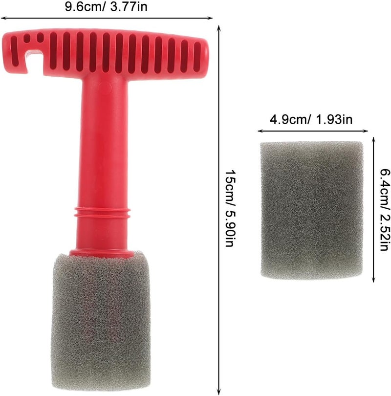 Lug Nut Cleaning Brush with Embedded Steel Rings and Handle, Wire Drill Brush for Car Wheel Detailing and Tire Cleaning, Automotive Wheel Nut Cleaner Tool for Hard-to-Reach Areas - Image 2