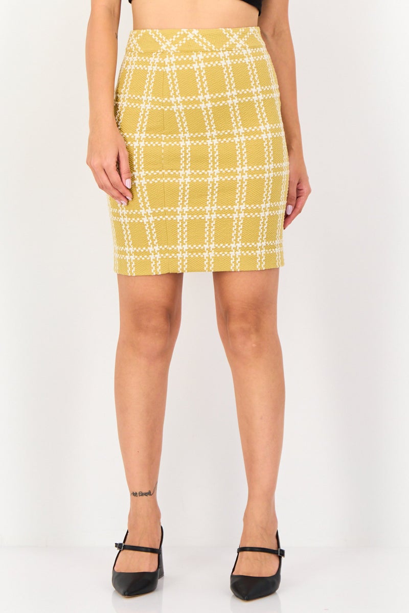 Selected Femme Women Plaid Mini Skirts, Multicolor - Image 1
