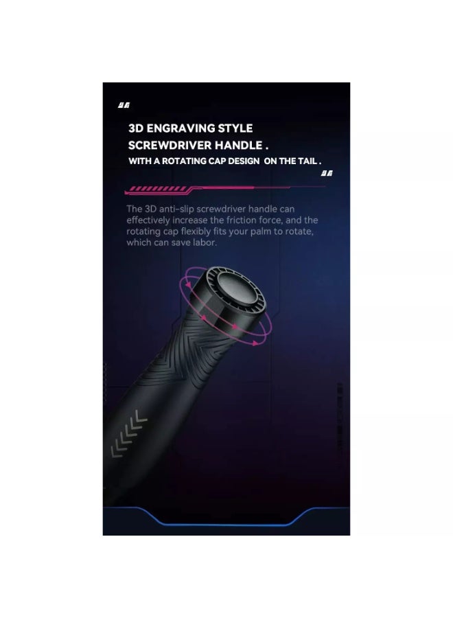 جيكماي JM-8186-A طقم مفكات دقيقة 83 في 1 بمقبض مطاطي ناعم TPR - Image 5
