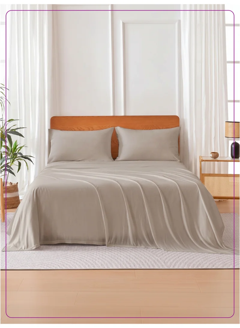 4-Piece Super King Bed Sheet Set – Fits 200×200+35 cm – Ultra Soft Brushed Microfiber – Extra Deep Pocket, Secure Elastic All Around – 1 Flat Sheet, 1 Fitted Sheet & 2 Pillowcases, All-Season Comfort – Wrinkle & Fade Resistant, Hypoallergenic