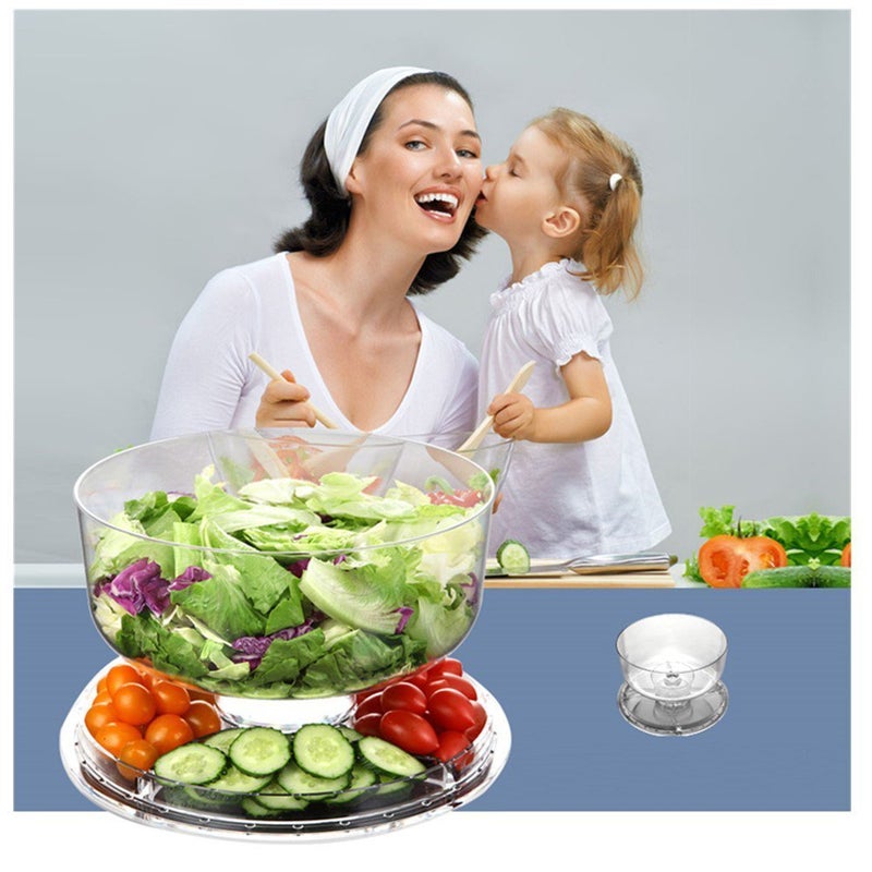 RHYDON Acrylic Cake Stand Multifunctional Serving Platter and Cake Plate with Dome 6 Uses - Image 4