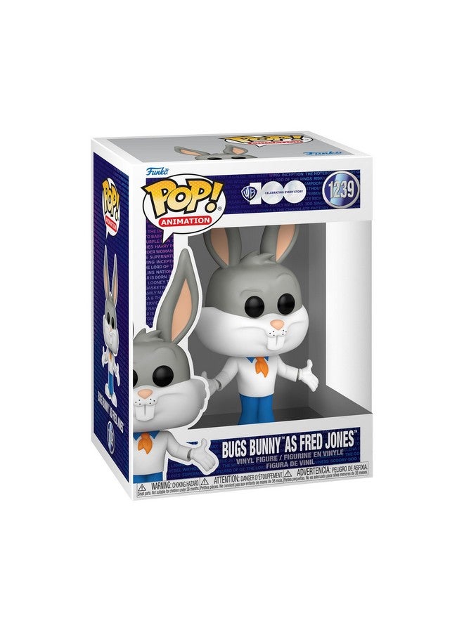Funko Funko Pop! Animation: WB 100 - Looney Tunes, Bugs Bunny as Fred Jones  - Image 1