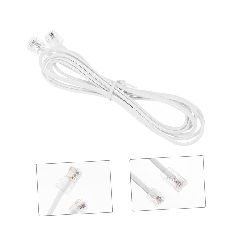 Heavy Duty Copper Telephone Line Cord for Landline Phones Home Office Extension Cable - Image 5