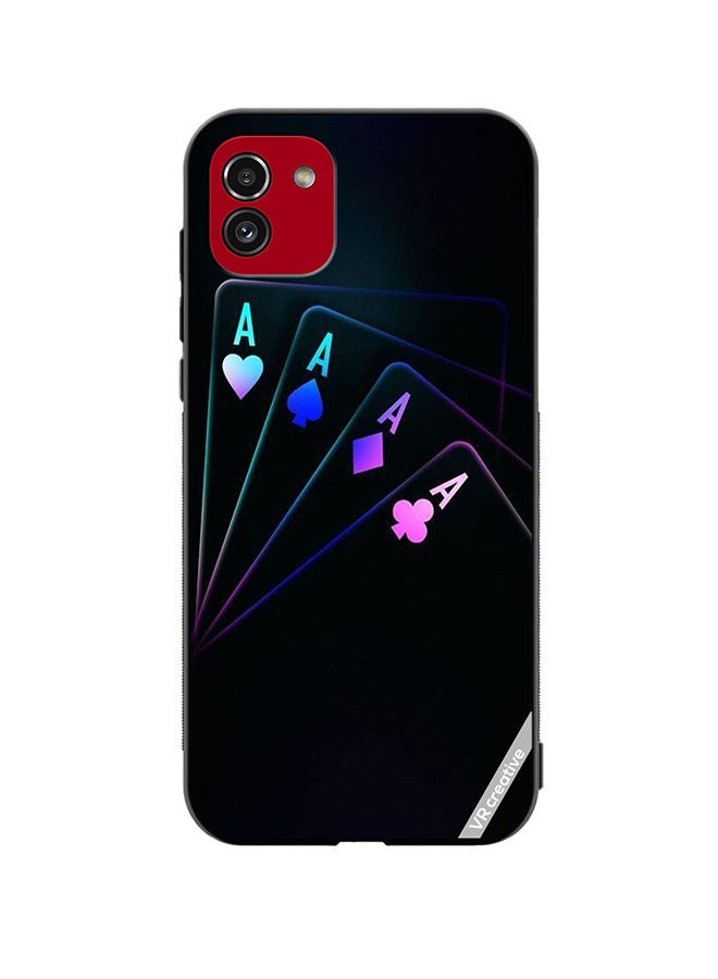 VR CREATIVE Protective Case Cover For Samsung Galaxy A03 Cards A Design Multicolour - Image 1