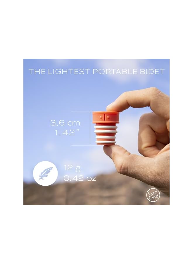 The Bros Portable Bidet for Toilet or Travel. Portable Shattaf compatible with Every Bottle. Discreet, Ecological, Mini, Elderly, Sprayer, Bio, Personal, Handheld (1, Coral) - Image 4