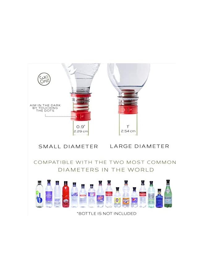 The Bros Portable Bidet for Toilet or Travel. Portable Shattaf compatible with Every Bottle. Discreet, Ecological, Mini, Elderly, Sprayer, Bio, Personal, Handheld (1, Coral) - Image 3