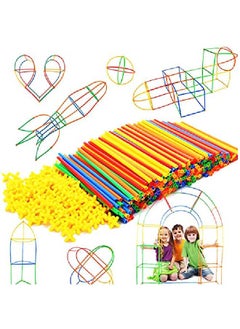 RAINBOW TOYFROG Straw Constructor Stem Building Toys 300 Pcs Interlocking Plastic Educational Toys Engineering Building Blocks Construction Blocks Kids Toy For 312 Year Old Boys And Girls  - Image 2
