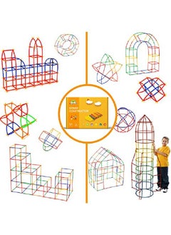 RAINBOW TOYFROG Straw Constructor Stem Building Toys 300 Pcs Interlocking Plastic Educational Toys Engineering Building Blocks Construction Blocks Kids Toy For 312 Year Old Boys And Girls  - Image 3