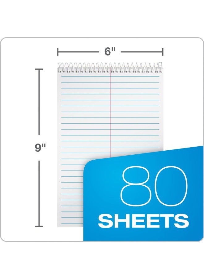 TOPS Steno Books, 6" x 9", Gregg Rule, 80 Sheets, 12 Pack (8020) - Image 3