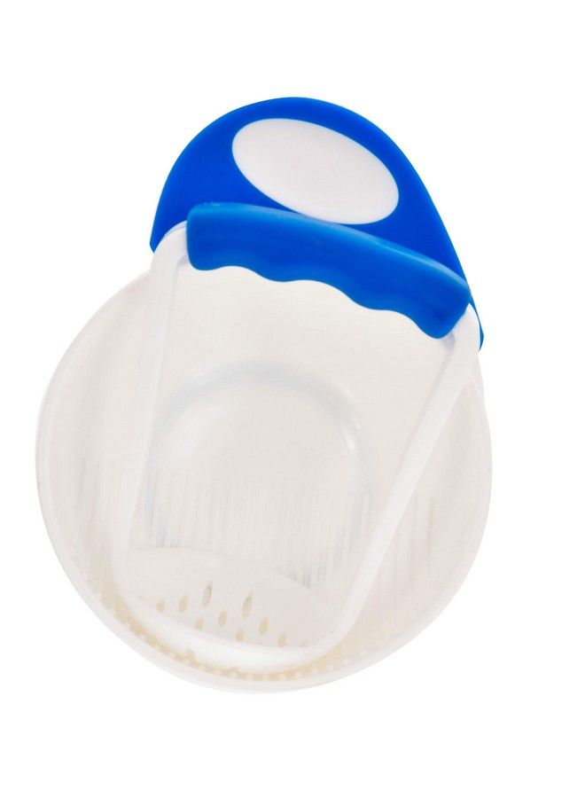 Mummamia مجموعة وعاء ومهراس مضاد للانزلاق 2 قطعة للأطفال (أزرق) - Image 3