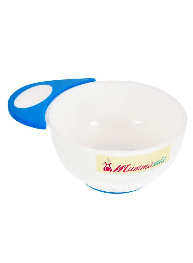 Mummamia مجموعة وعاء ومهراس مضاد للانزلاق 2 قطعة للأطفال (أزرق) - Image 4