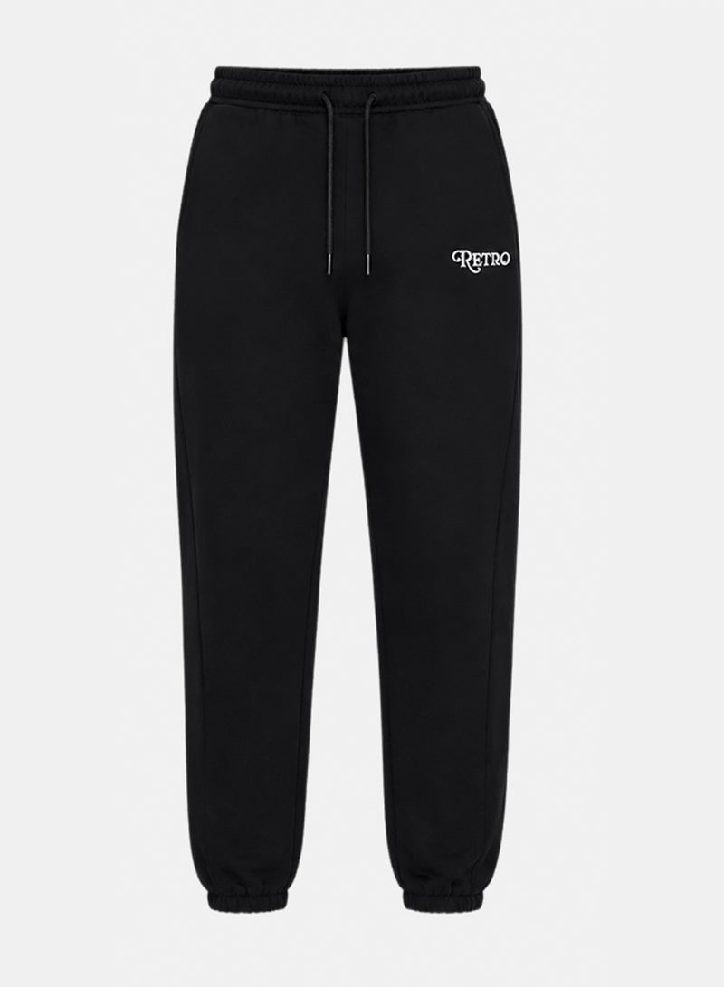 Al Nasser Men Black Jogger Pants With Back Pocket And Drawstring - Image 2