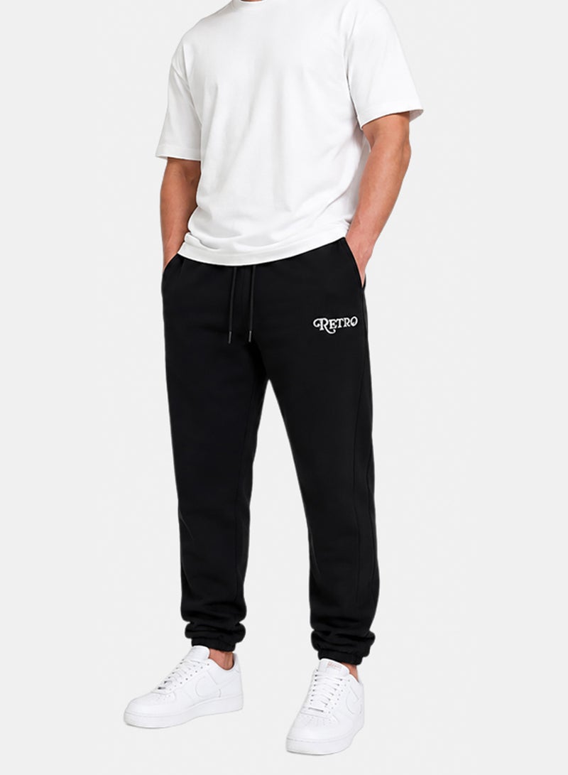 Al Nasser Men Black Jogger Pants With Back Pocket And Drawstring - Image 1