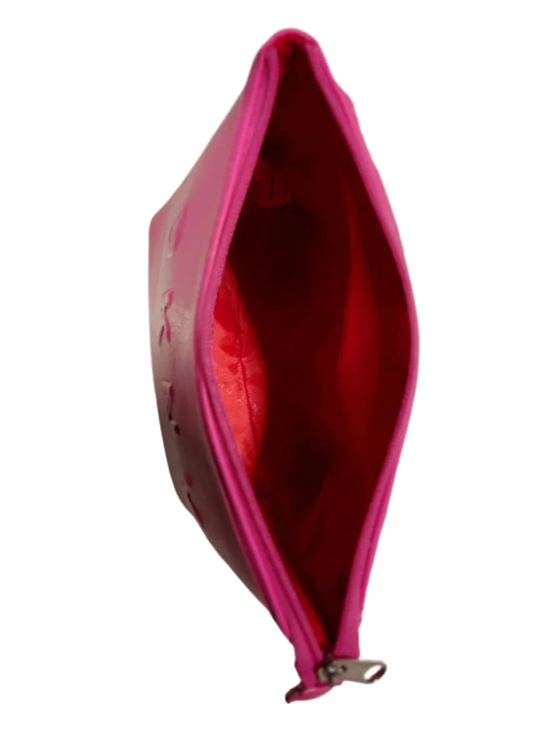 دكني حقيبة مستحضرات تجميل كبيرة من دي كيه إن واي ومنظم مكياج للسفر للنساء - لون فوشيا