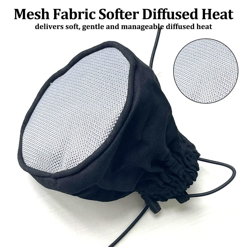 PKRFCJ Diffuser Sock for Hair Dryer Curly Hair, Foldable Travel Diffuser Hair Dryer Attachment, for Curly and Wavy Hair, Fits Most Standard Size Hair Dryers (Silver) - Image 4