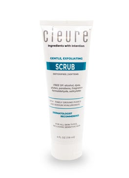 Cleure Cleure Hypoallergenic Exfoliating Facial Scrub Free of Fragrance Gluten Paraben Salicylate and NonComedogenic Unscented 4 oz 