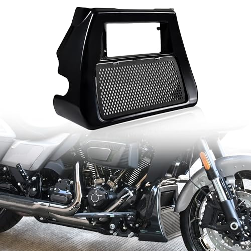 VEISUTOR Black Front Chin Spoiler Radiator Cover for Harley CVO Road Street Glide 20232026 FLHX FLTRX FLTRXSTSE 20242026 FLHXSTSE 2026later Accessories Replace 57200457 - Image 1