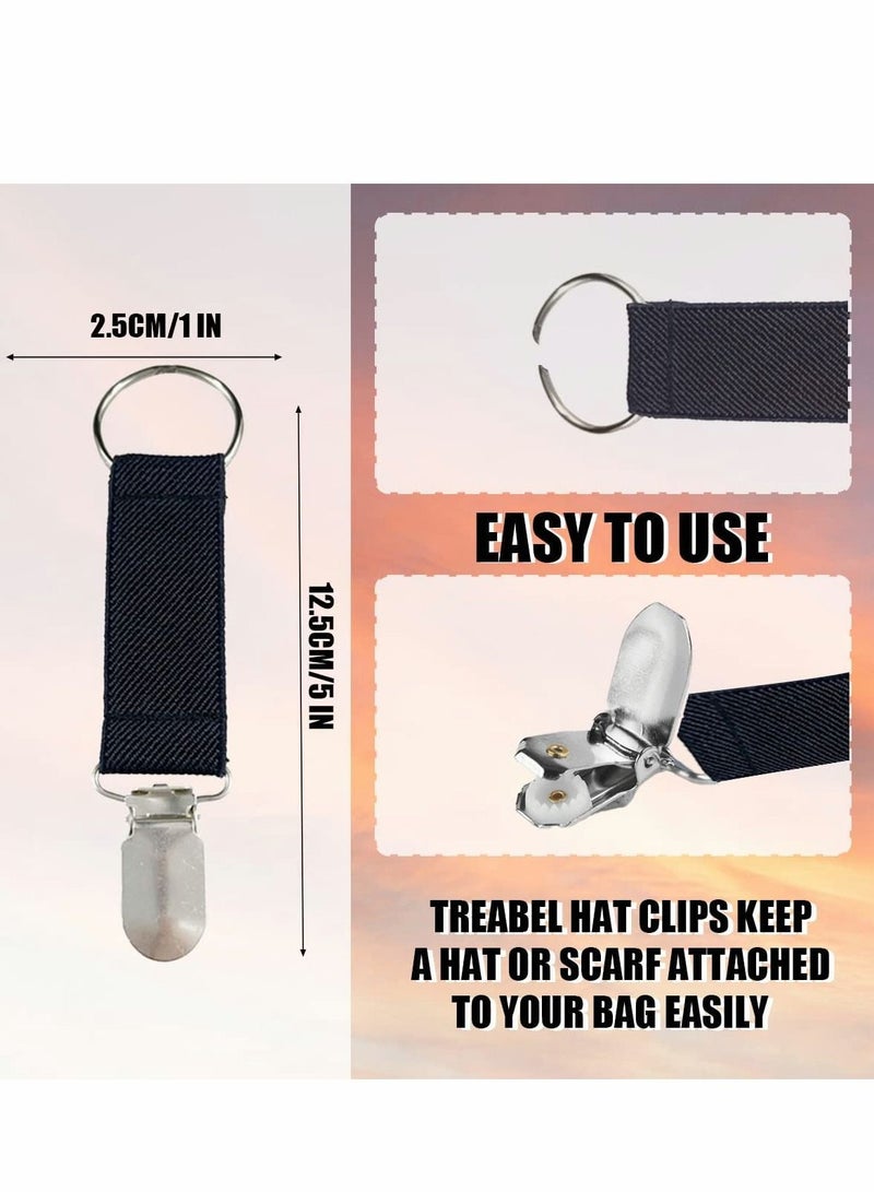 Y&D Hat Clips for Travel, Elastic Clip, Travel Strap Cap Keeper Attacher Baggage Scarf Outdoor Camping Hiking Multifunctional Duck Clip - Image 3