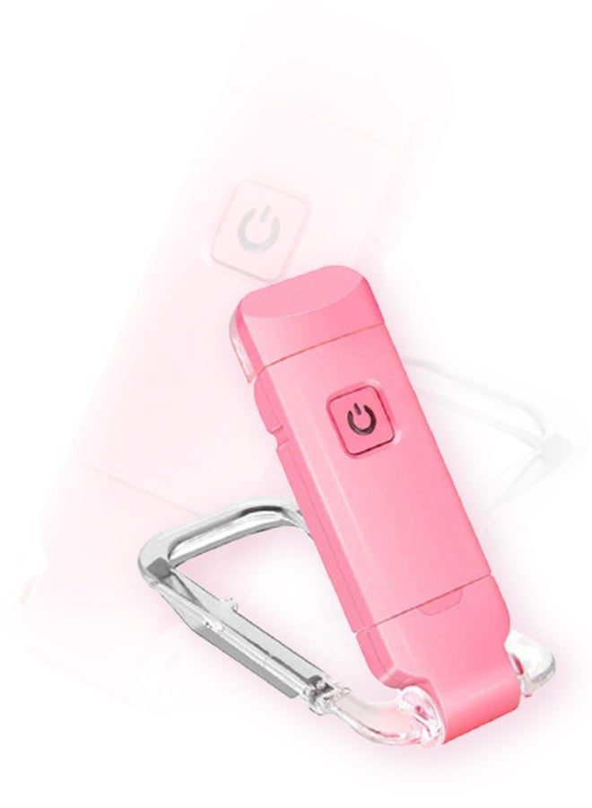 مصباح قراءة الكتب، مصباح LED محمول قابل لإعادة الشحن عبر USB للقراءة في السرير، 3 سطوع قابل للتعديل وإضاءة علامة مرجعية لحماية العين، مصباح قراءة (وردي) - Image 1