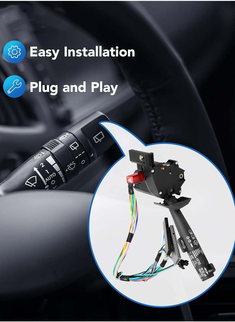 TLAXCA - Multi-Function Combination Switch Fit for 1995-2002 Chevy Tahoe S10 GMC C1500 K1500 Suburban Yukon Replace 2330814, 26100985, 26036312, Turn Signal, Wiper, Hazard Switch, Cruise Control - Image 1