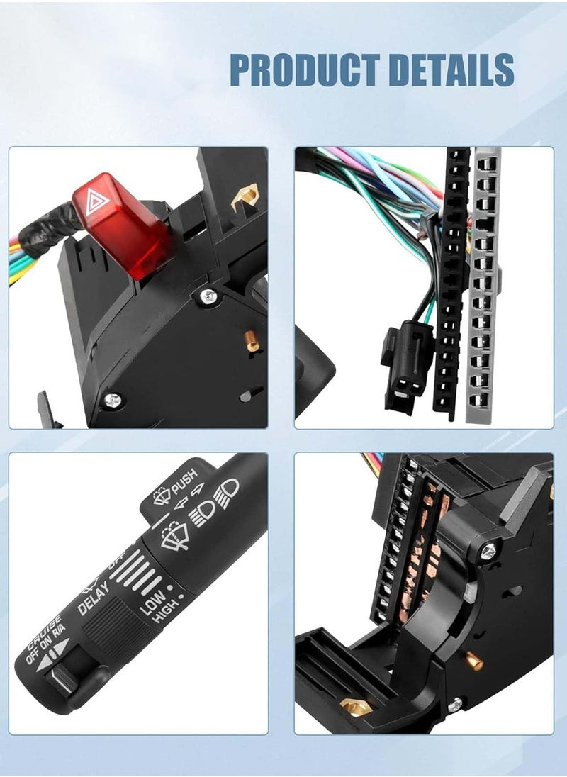 TLAXCA - Multi-Function Combination Switch Fit for 1995-2002 Chevy Tahoe S10 GMC C1500 K1500 Suburban Yukon Replace 2330814, 26100985, 26036312, Turn Signal, Wiper, Hazard Switch, Cruise Control - Image 1