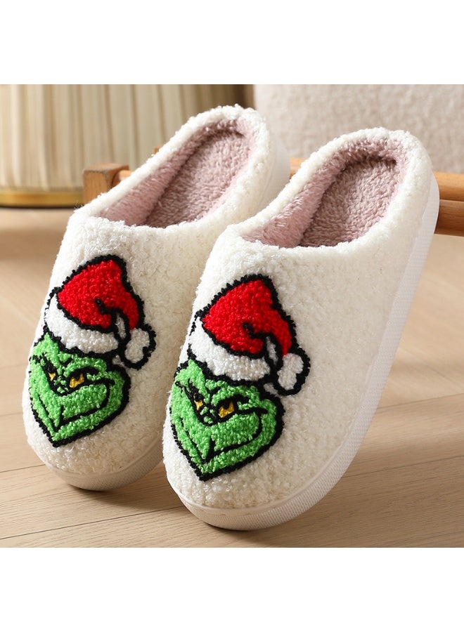 إسكدنيا الصفحة الرئيسية حذاء للنساء الرجال, الشتاء حذاء بلش مع رغوة الذاكرة, فلوفي لينة دافئة انزلاق على حذاء المنزل, مضادة للانزلاق مريحة حذاء أزواج بلش دافئة للحذاء الداخلي في الهواء الطلق - Image 1