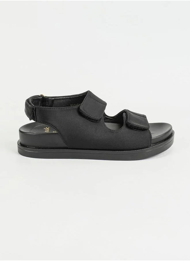 Sneak-a-Peek Sneak-a-Peek Double Velcro Strap Open Toe Sandals