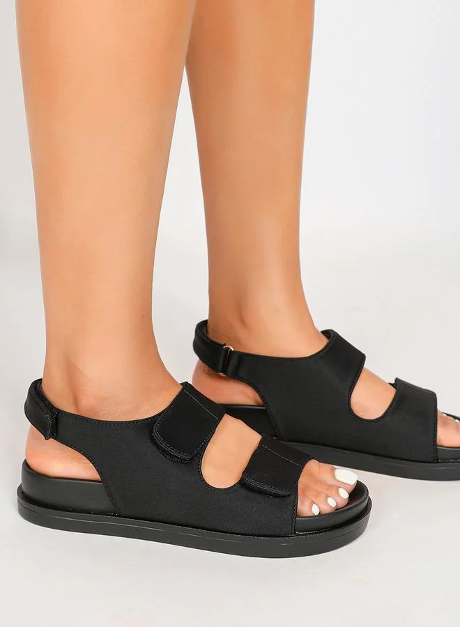 Sneak-a-Peek Sneak-a-Peek Double Velcro Strap Open Toe Sandals