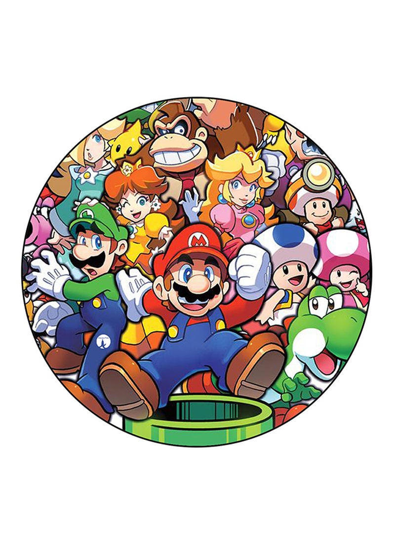 Video Game Super Mario Printed Mouse Pad  Multicolour