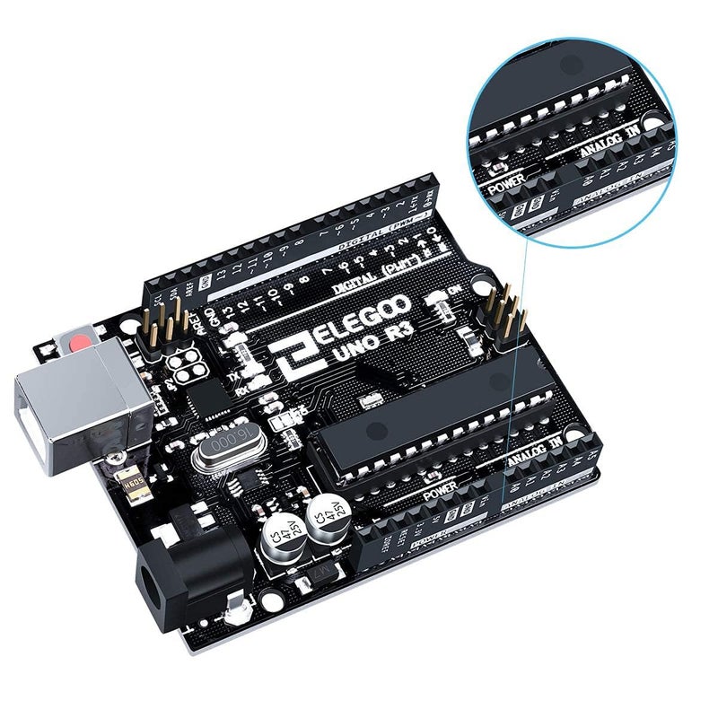 ELEGOO لوحة ELEGOO UNO R3 ATmega328P مع كابل USB (متوافقة مع Arduino) - Image 4
