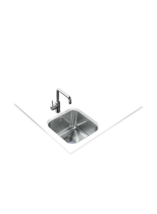 TEKA Be 40.40.25 Undermount Stainless Steel One Bowl Sink Silver 435x435x250mmmm - Image 1