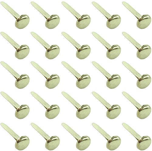 Clipco Paper Fasteners Medium 3/4-Inch Brass Plated (100-Pack) - Image 1