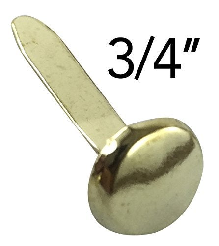 Clipco Paper Fasteners Medium 3/4-Inch Brass Plated (100-Pack) - Image 2