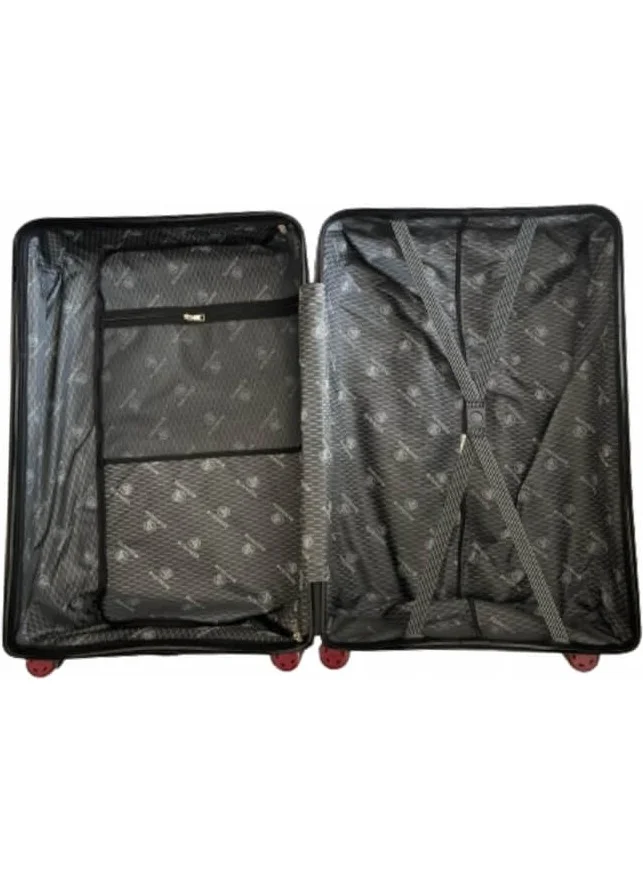 Piev Bussiens 3 Size Encrypted Pp Shockproof Unbreakable 4 Wheel Bag Luggage Set Gray