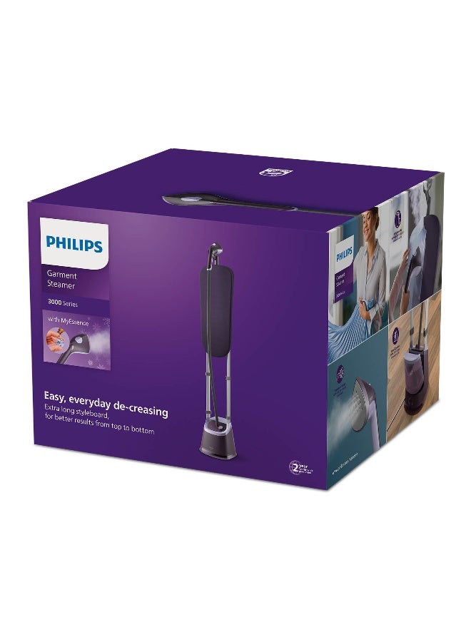 Philips Stand Steamer with XL StyleBoard 3000 Series - 2000W, MyEssence Fragrance Infuser, 40g/min Continuous Steam, 2L Water Tank, Pointed Steam Plate Tip, 5 Steam Settings, Purple - STE3180/30 2 L 2000 W STE3180/30 Puple/Silver - Image 4