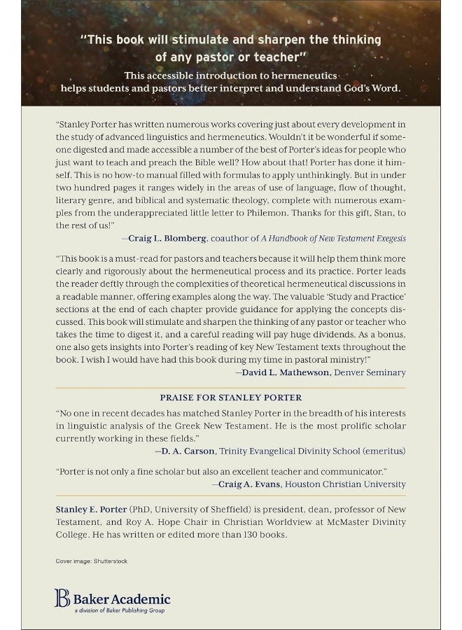 Interpretation for Preaching and Teaching: An Introduction to Biblical Hermeneutics  - Image 2