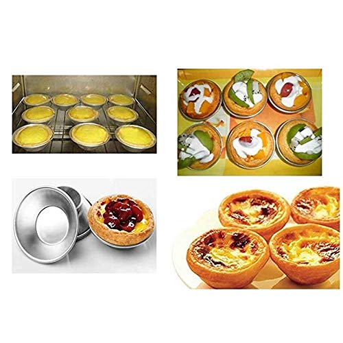 Weilan 25 Pcs Mini Tiny Pie Muffin Cupcake Pans Tin Egg Tart Mold Bakeware -NonStick Puto Cup - Image 4