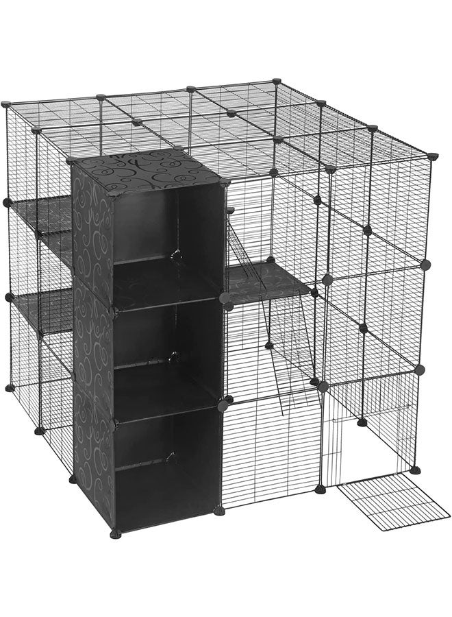 Large Cat Cage，DIY Cat Kennel Indoor Detachable Metal Wire Crate Playpen Enclosures Large Exercise Place for 1-3 Cats, Rabbit,Ferret,Small Animals - Image 5