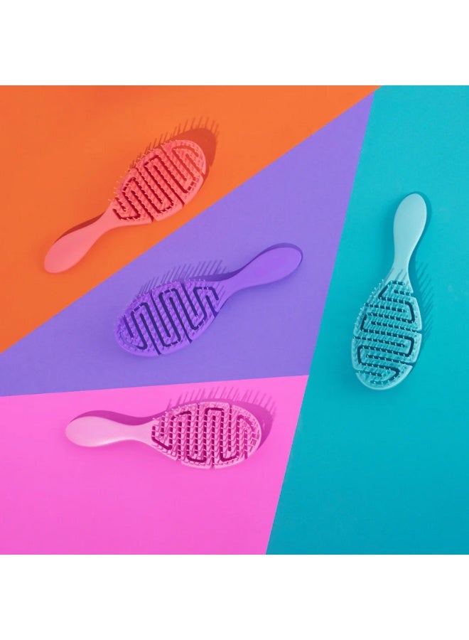 Anti static detangling- hairbrush anti-knot massage detangler comb pain free hair brush straightener for women men and kid long thick curly - Assorted Colors - Image 2