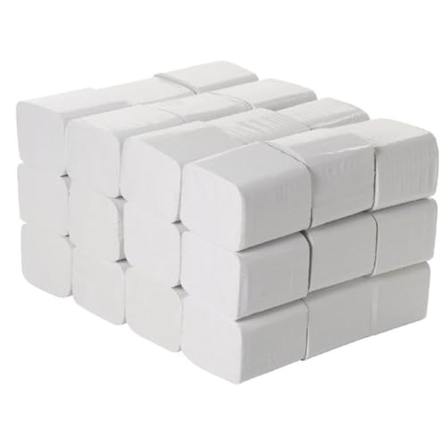 TARGET HYGIENE Pop Up Table Top Soft Tissue Paper Box Holder Refill | Size : 4 X 8 cm 2 Ply | 4500 Pisces Tissue (Tissue Refill - 36 Packet) - Image 1