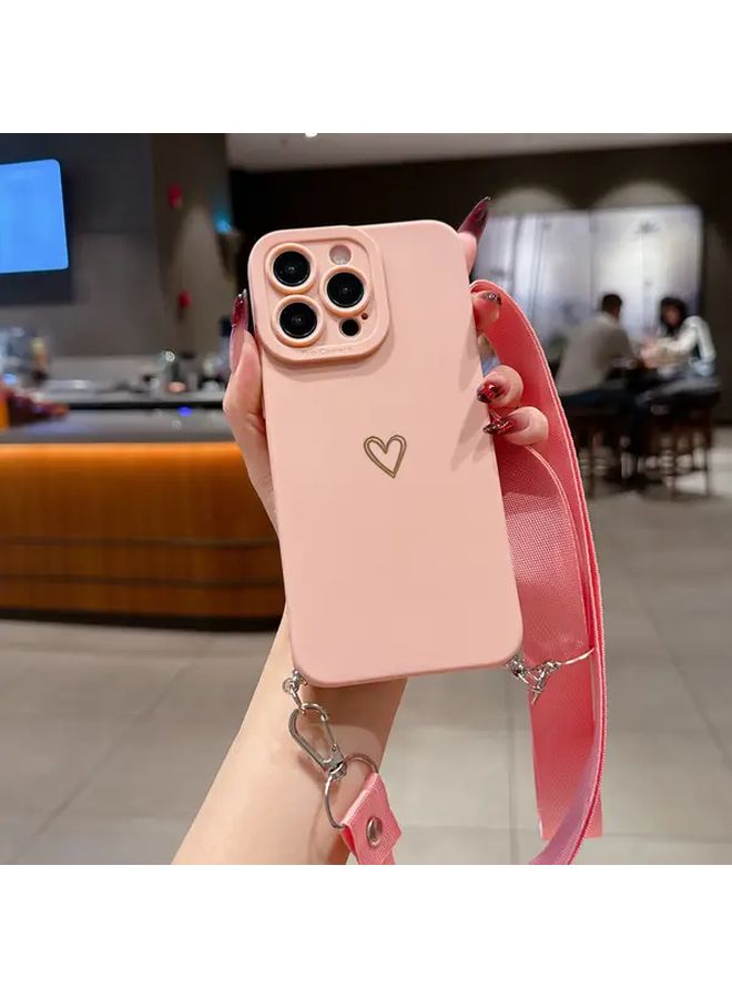 Brown Simple Love Eye Flat Rope Phone Hanging Strap Christmas Birthday Gift Compatible with iPhone 17 - Image 5