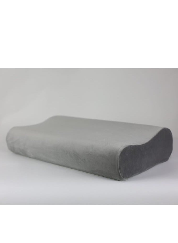 HT A medical pillow for sleeping to reduce pressure on the vertebrae and promote healthy sleep. Wake up refreshed and pain-free with a 3-year warranty. Gray. - Image 1