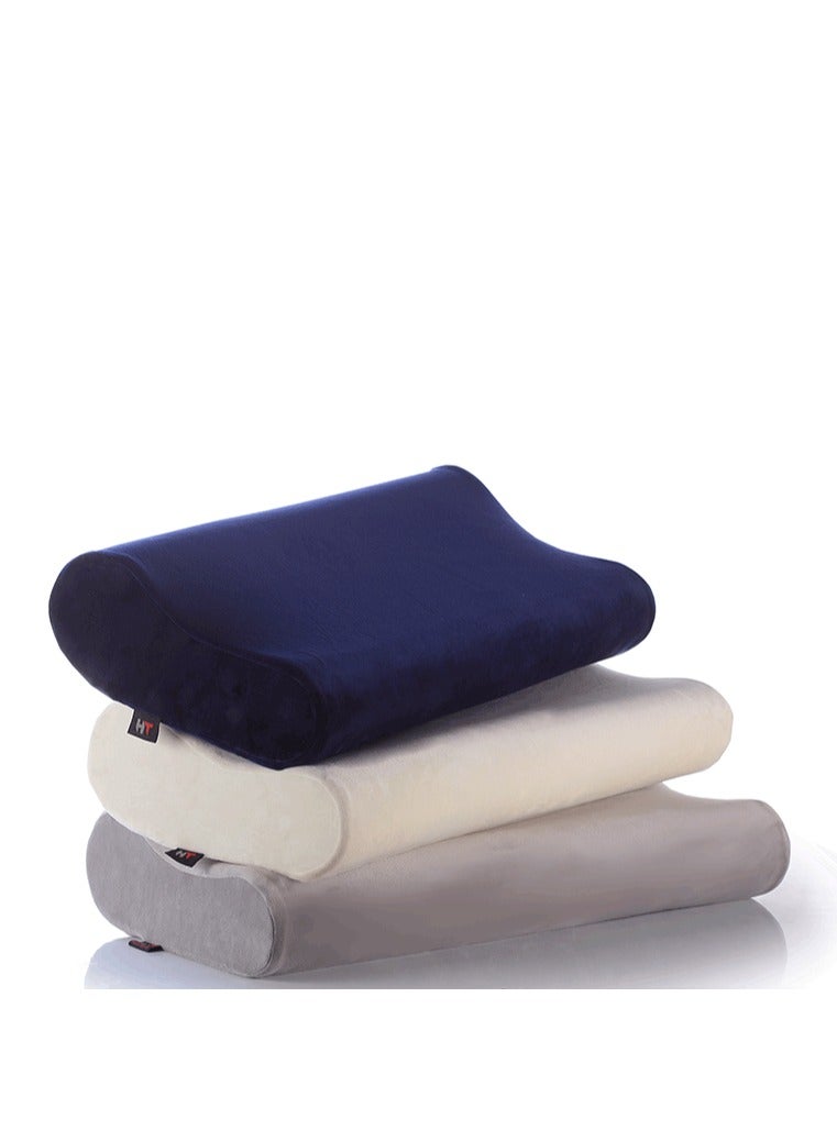 HT A medical pillow for sleeping to reduce pressure on the vertebrae and promote healthy sleep. Wake up refreshed and pain-free with a 3-year warranty. Gray. - Image 4